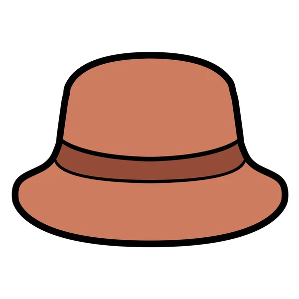Απομονωμένη καλοκαιρινό καπέλο — Διανυσματικό Αρχείο