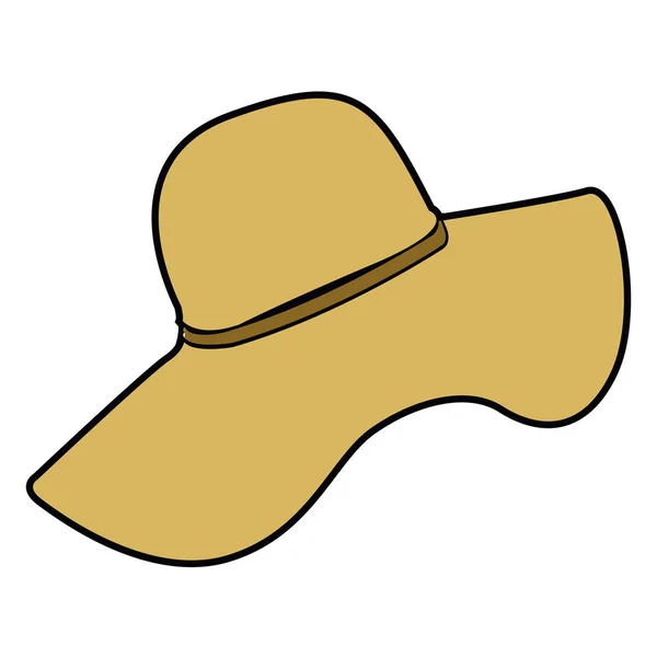 Ізольована Літня капелюшок — стоковий вектор