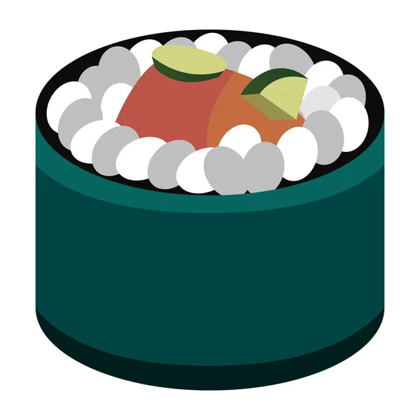 分離寿司食品 — ストックベクタ