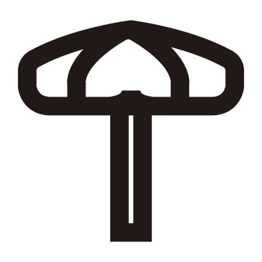 İzole şemsiye anahat