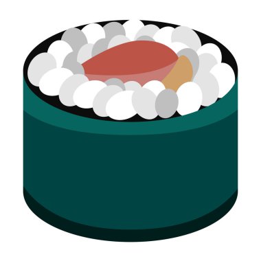 İzole suşi yiyecek