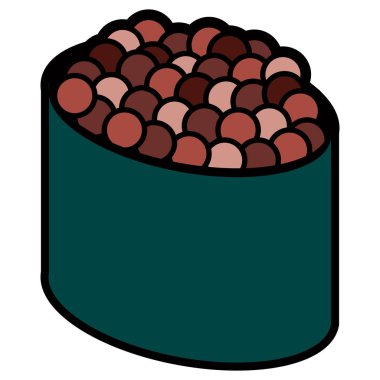 İzole suşi yiyecek