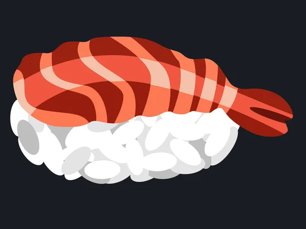 Isoliertes Sushi-Essen — Stockvektor