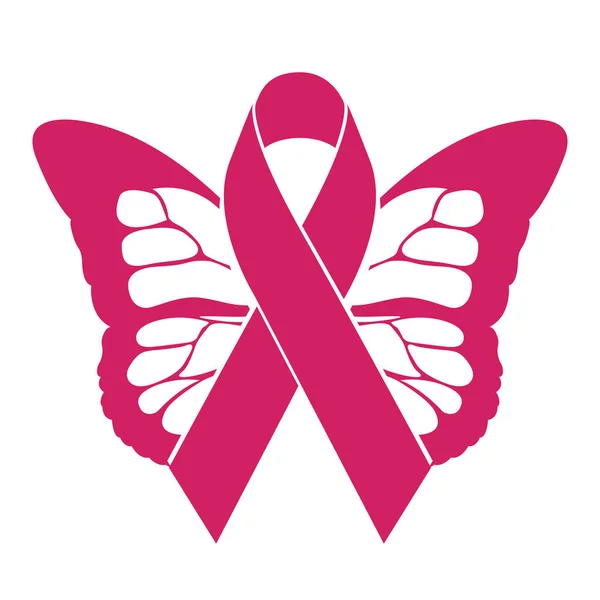 Campanha contra o cancro da mama — Vetor de Stock