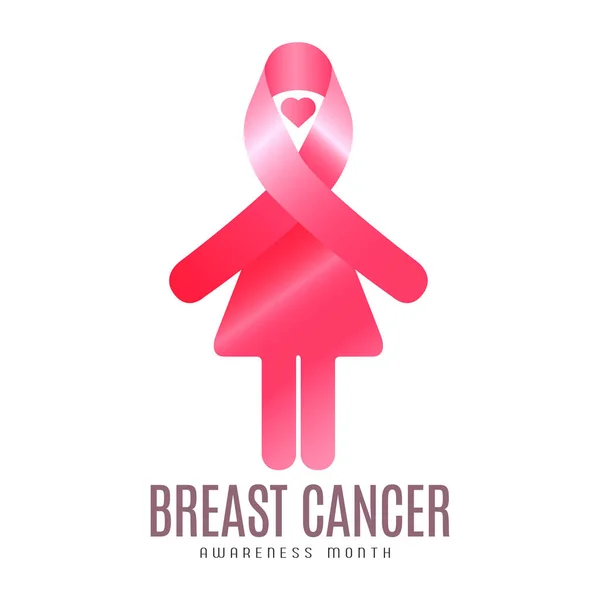 Brustkrebs-Kampagne — Stockvektor