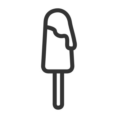 İzole buzlu çubuk simgesi