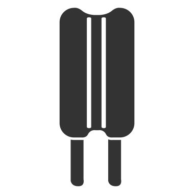 İzole buzlu çubuk simgesi