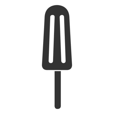 İzole buzlu çubuk simgesi