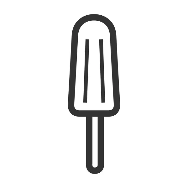 Ikona na białym tle popsicle — Wektor stockowy