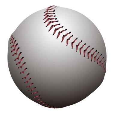 İzole beyzbol topu