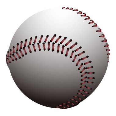 İzole beyzbol topu