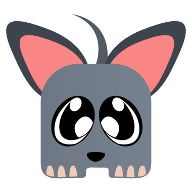 İzole sevimli hayvan