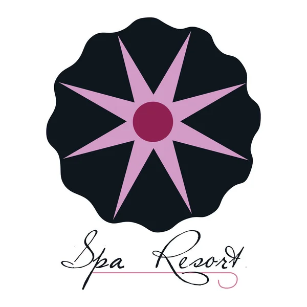 孤立したスパのロゴ — ストックベクタ