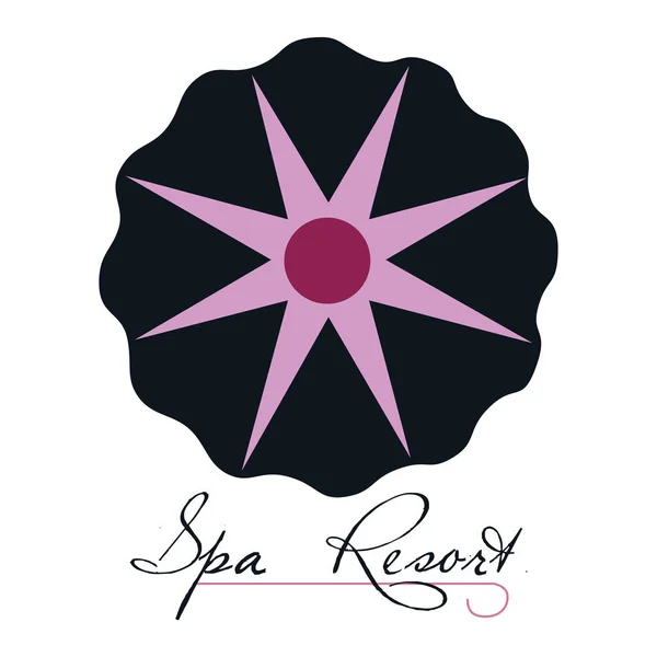 Geïsoleerde spa logo — Stockvector