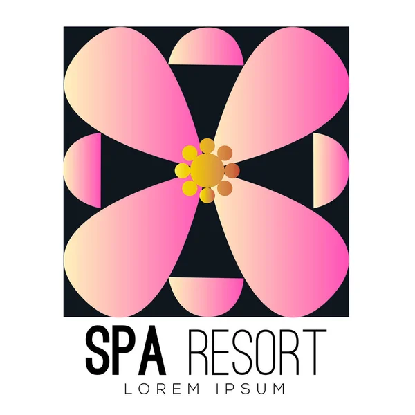 Geïsoleerde spa logo — Stockvector