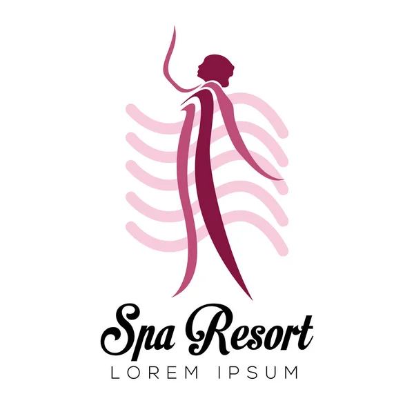 Logo isolé du spa — Image vectorielle