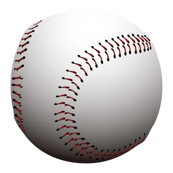 Pallone da baseball isolato — Vettoriale Stock