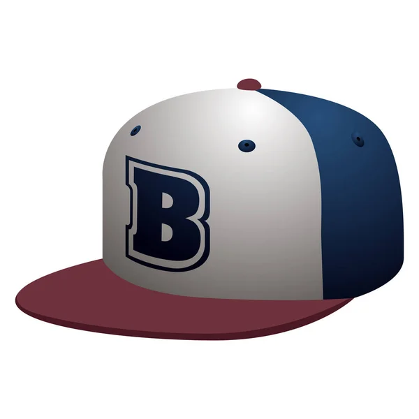 Isolierte Baseballkappe — Stockvektor