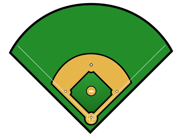 Icono de béisbol aislado — Vector de stock