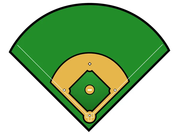 Ícone de beisebol isolado — Vetor de Stock