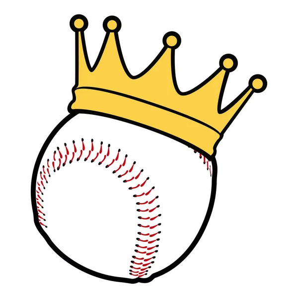 Isolée icône de baseball — Image vectorielle