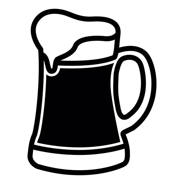 Geïsoleerd bierpictogram — Stockvector