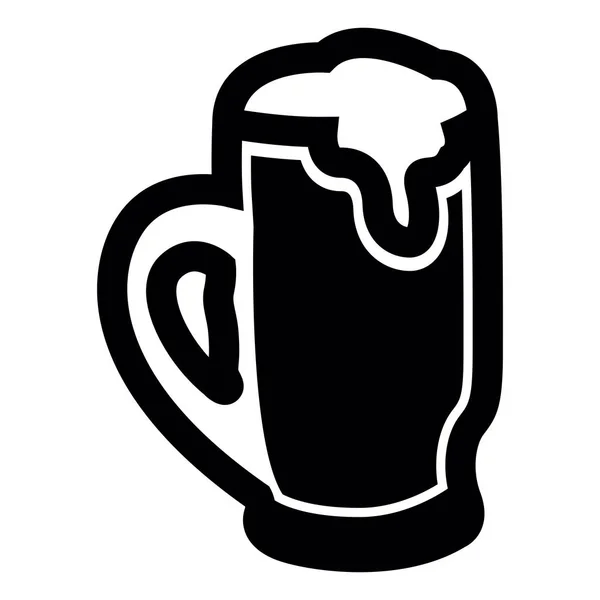 İzole bira ikonu — Stok Vektör