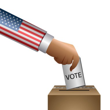 Seçim günü illüstrasyon