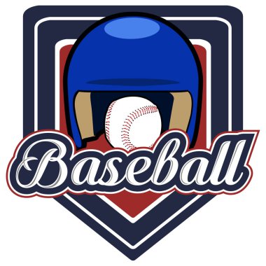 İzole beyzbol amblemi