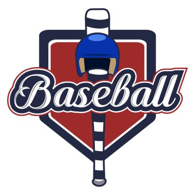 İzole beyzbol amblemi