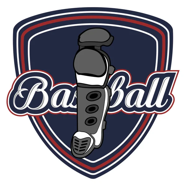 Isoliertes Baseball-Emblem — Stockvektor