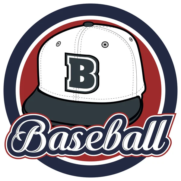 Emblema di baseball isolato — Vettoriale Stock