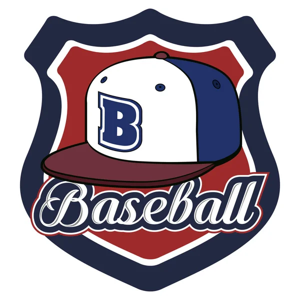 Emblema di baseball isolato — Vettoriale Stock