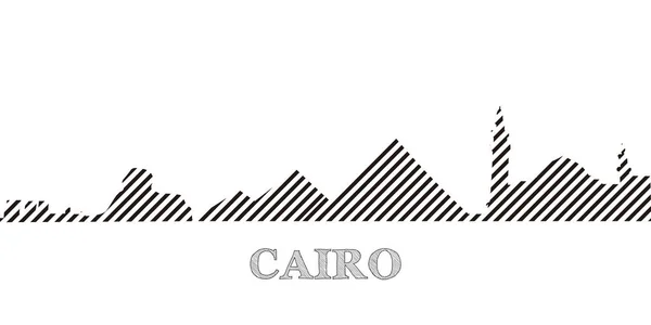 Skyline de El Cairo — Vector de stock