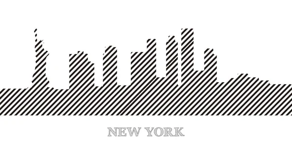 Skyline av New York — Stock vektor
