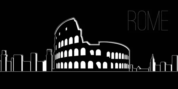 Skyline de Rome — Image vectorielle