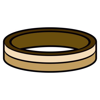 İzole altın yüzük