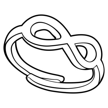 İzole yüzük anahat