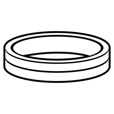 İzole yüzük anahat