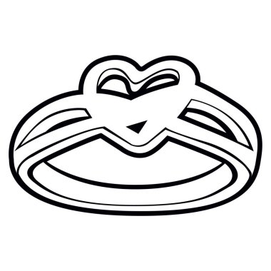 İzole yüzük anahat