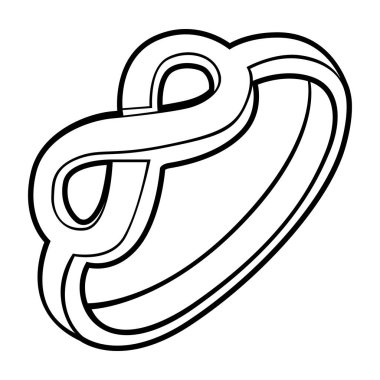 İzole yüzük anahat