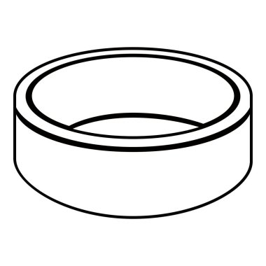 İzole yüzük anahat