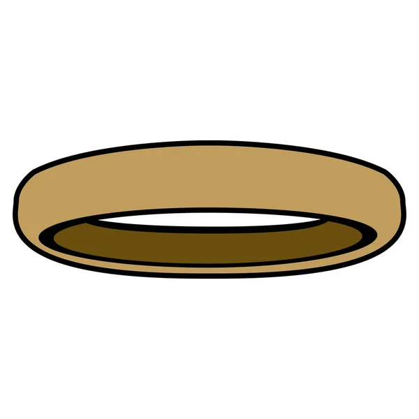 Isolerade gyllene ring — Stock vektor