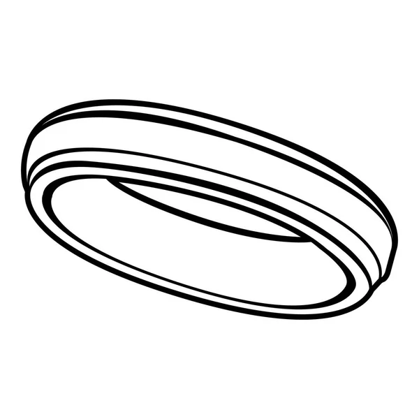Esquema de anillo aislado — Vector de stock
