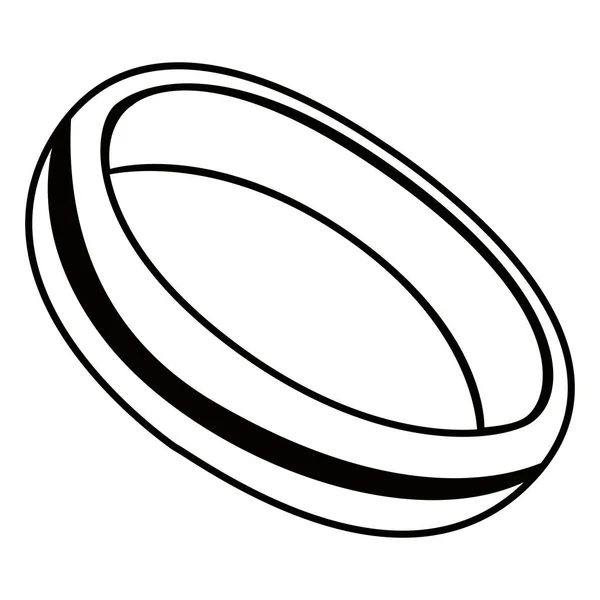 Contour de l'anneau isolé — Image vectorielle
