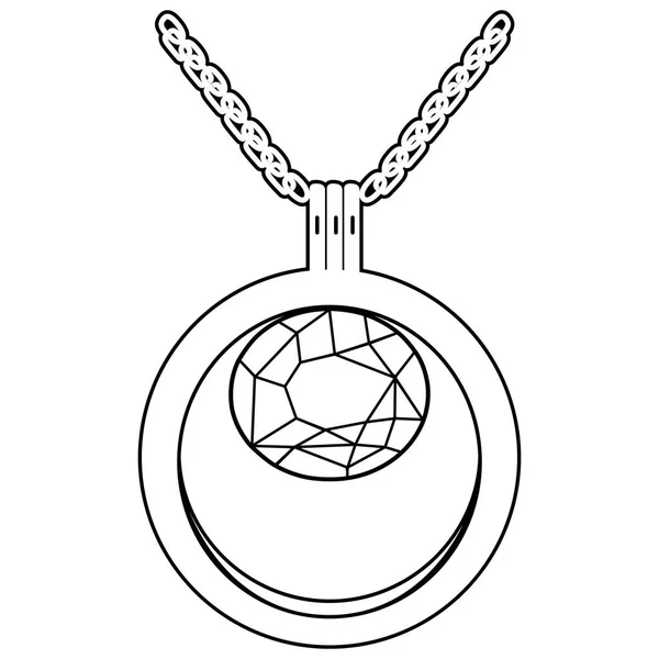 Изолированное ожерелье — стоковый вектор