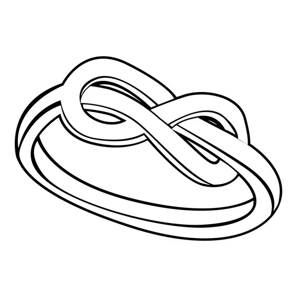 Isolerad ring kontur — Stock vektor