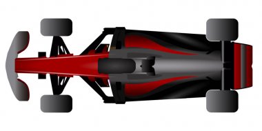 İzole yarış araba simgesi