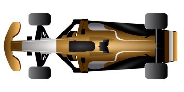 İzole yarış araba simgesi