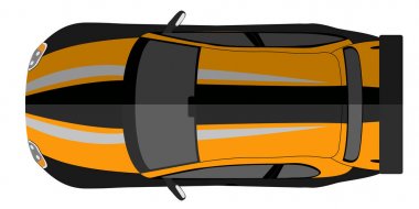 İzole yarış araba simgesi